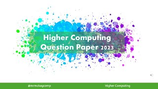 Higher Computing 2023 Q13 Twos Complement and Floating Point [upl. by Colb295]