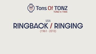 RingingRingback tones in time USA 19612010 [upl. by Nielsen277]