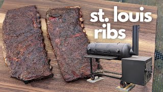 No Wrap St Louis Ribs  Offset smoker  Uncle Steves Shake [upl. by Norita]