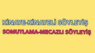 SOMUTLAMAKİNAYE KİNAYELİ SÖYLEYİŞMECAZLI SÖYLEYİŞ Püf noktaları [upl. by Girish430]