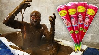 I Took A Bath In 80 Litres Of Henna Ink [upl. by Atul721]