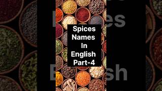 Part4 Spices names in English english learning vocabularywords viralreels [upl. by Hilar]