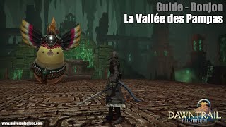 Final Fantasy XIV 70  Donjon  Guide  La Vallée des Pampas [upl. by Livvi233]