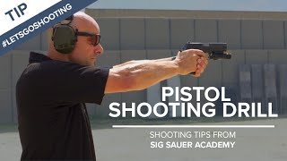 Pistol Shooting Drill to Improve Accuracy  Shooting Tips from SIG SAUER Academy [upl. by Anetsirhc]