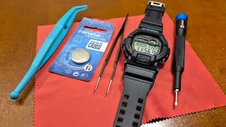 Casio GShock GD350  wymiana baterii PL [upl. by Schaeffer]