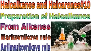 Haloalkanes and Haloarenes10 Markovnikovs and Antimarkovnikovs rule [upl. by Kallick]