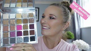 Star Wedding paletteJEFFREE STAR Cosmetics2 looks one palette1st impressionreview [upl. by Anilyx597]