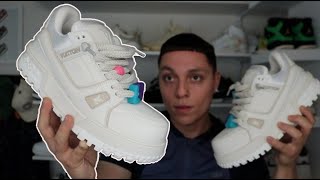 Best Chunky Sneaker Louis Vuitton LV Trainer Maxi White Review  ON FOOT [upl. by Cherilyn391]