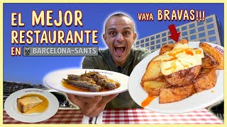 El mejor restaurante cerca de la Estación de Barcelona  Sants 🚆 Comida tradicional casera CATALANA [upl. by Nylaehs]