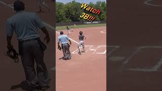 Insane Softball Play 3B Assist to SS Using Head Bounce [upl. by Marquardt]