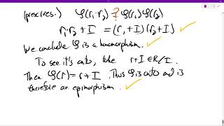 Section 33 Quotient Rings The Natural Quotient Homomorphism R to RI [upl. by Meijer]