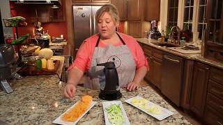 Pampered Chef Spiralizer Demo [upl. by Nnaeirb]