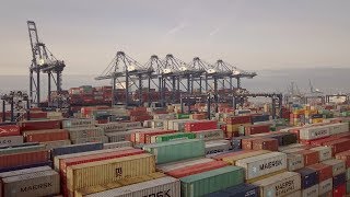 The Port  Felixstowe  The UKs Largest Port  Aerial Views  4K [upl. by Acenahs]