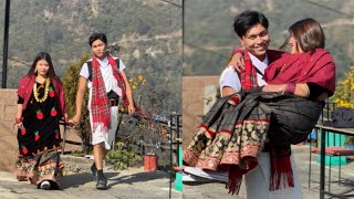 Romantic thau ma gurungni sanga gurung dress lagaudai😍😘 [upl. by Elyn]