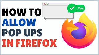 How to Allow PopUps on Firefox  Enable Pop Ups in Firefox [upl. by Adia781]