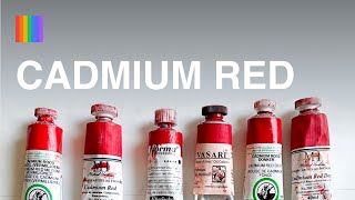 🎨 Cadmium Red Deep amp Medium Oil Paint Review  Paint List [upl. by Namar]