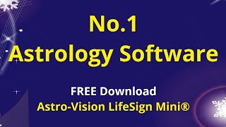 No1 Astrology Software  Free Download  AstroVision LifeSign Mini [upl. by Snave455]