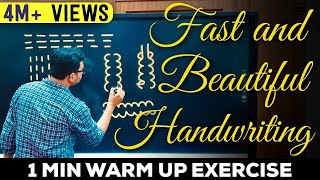 How to Improve Handwriting With A Simple Exercise Write Much Faster amp Get A Beautiful Handwriting [upl. by Nahsrad]