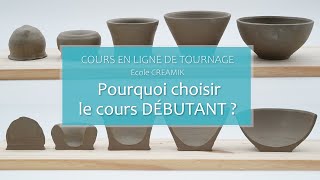 Tournage poterie niveau DÉBUTANT  Présentation Cours en ligne [upl. by Drawde917]