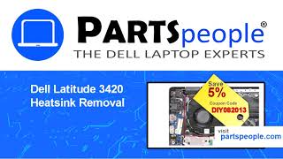 Dell Latitude 3420 P144G001 Cooling Fan HowTo Video Tutorial [upl. by Korwin401]