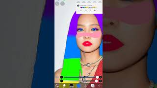 Jennie hair colour drawning  Request video by Blackpink Popcorn [upl. by Lachish]