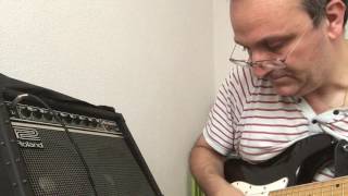 Demo of a Roland Jazz Chorus 55 guitar amplifier [upl. by Honebein244]