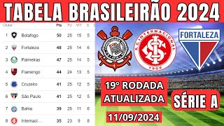 TABELA CLASSIFICAÇÃO DO BRASILEIRÃO 2024  CAMPEONATO BRASILEIRO HOJE 2024 BRASILEIRÃO 2024 SÉRIE A [upl. by Sixela]