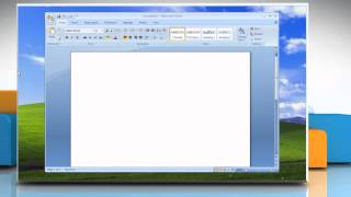 Microsoft® Word 2007 How to draw a table on Windows® XP [upl. by Doralynn]