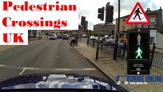 Pedestrian Crossings Driving Lesson  Approaching Pedestrian Crossings UK [upl. by Ahsienaj322]