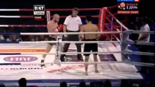 Dzhabar Askerov vs Danila Utenkov TKO round 2  Twitter muaythaicombat [upl. by Adnohr]