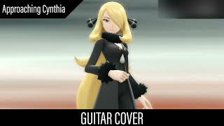 Pokémon Diamond and Pearl Approaching Cynthia Rock Guitar Cover [upl. by Alledi]