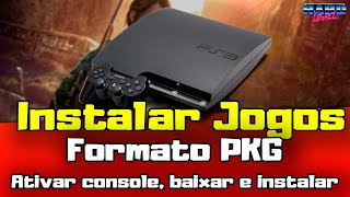 PS3 Tutorial  Jogos em PKG Como instalar ativar o console e licenças dividir arquivos e mais [upl. by Yleak44]