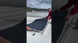 SEMI FLEXIBLE SOLAR PANELS INSTALLATION  INSTALACIÓN PANEL SOLAR SEMI FLEXIBLE  BIPV GLOBAL [upl. by Dutch]