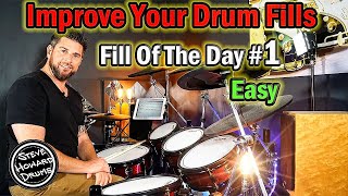 Improve Your Fills  Drum Fill Of The Day  Easy 1 [upl. by Alicsirp973]