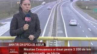 Ceausescu a planificat si a inceput sa construiasca 3200 km autostrazi in Romania [upl. by Roleat]