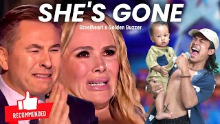 Golden Buzzer Very Extraordinary Voice Strange Baby Singing Song Shes Gone Makes the Judges Cried [upl. by Nosreme]