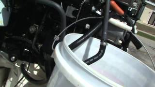 2011 225 ETEC cleaning out fuel injector lines 31514 [upl. by Eelrahs]