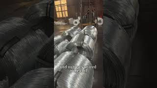 galvanized wire carrying process for export customer order galvanizedwire wirefactory [upl. by Herriott]