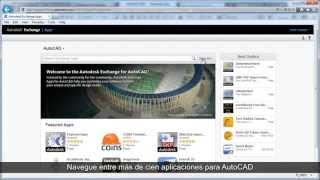 AutoCAD 2013 Autodesk Exchange Apps Spanish [upl. by Nations]