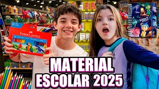 COMPRANDO NOSSO MATERIAL ESCOLAR 2025 [upl. by Anerroc]