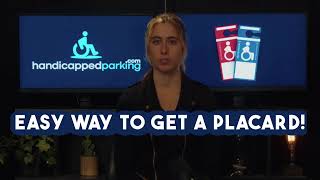 GET YOUR HANDICAPPED PLACARD ONLINE  HANDICAPPEDPARKINGCOM [upl. by Lessirg]