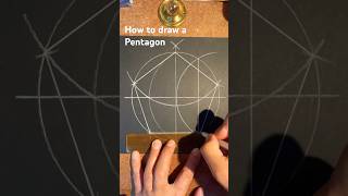 How to draw a Pentagon the easy way Fast [upl. by Ecirehc]