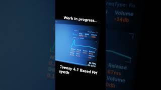 LVGL UI for Teensy 41 FM Synth Work in [upl. by Assilaj575]