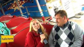 Raupenbahn Cranger Kirmes 2010 Besitzer im halloherne Interview [upl. by Ebag]