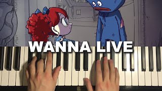 Im not a monster  Poppy Playtime Animation  Wanna Live Piano Tutorial Lesson [upl. by Pulchia132]