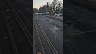 UK Englands 3Cyclists in Black Purple amp Turquoise Heading in Different DirectionsTrucks Vans Cars [upl. by Mathe444]