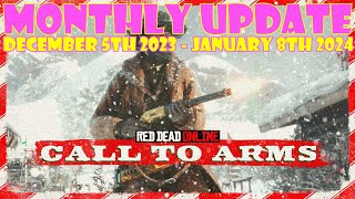 Monthly Update December 5th 2023  January 8th 2024  Red Dead Online [upl. by Bab]