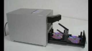 LightScribe robotic mini AutoLoader CD DVD Duplicator [upl. by Higgins]