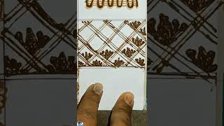 New style Box mehndi design for hands mehndi youtubeshorts [upl. by Bailar991]