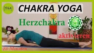 Chakra Yoga für das 4 Chakra 💚 Herzchakra Yogaflow für zu Hause 23 Minuten [upl. by Anaiviv]